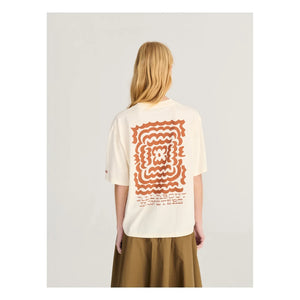 Bobo Choses - Dark Flower Organik Pamuklu Tişört | Beyaz