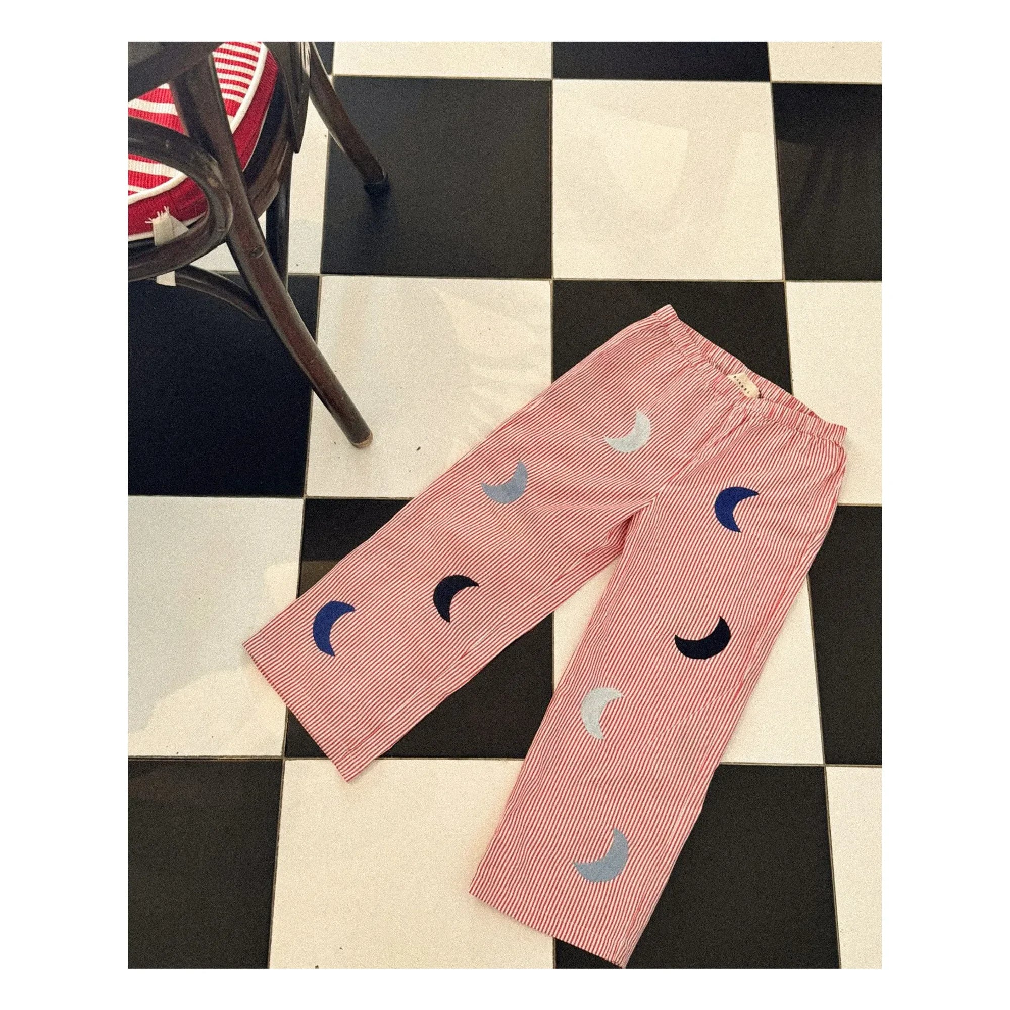 SISSEL EDELBO - Gestreifte Saxo Hose - Kinderkollektion | Rot