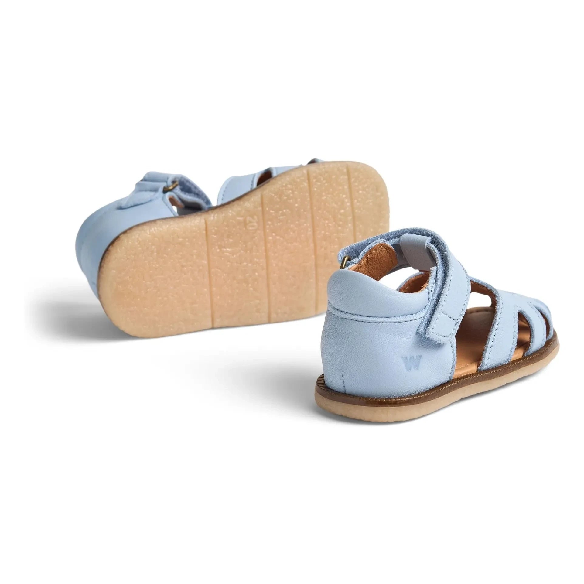 Wheat - Lowe Crab Leder-Sandale | Hellblau