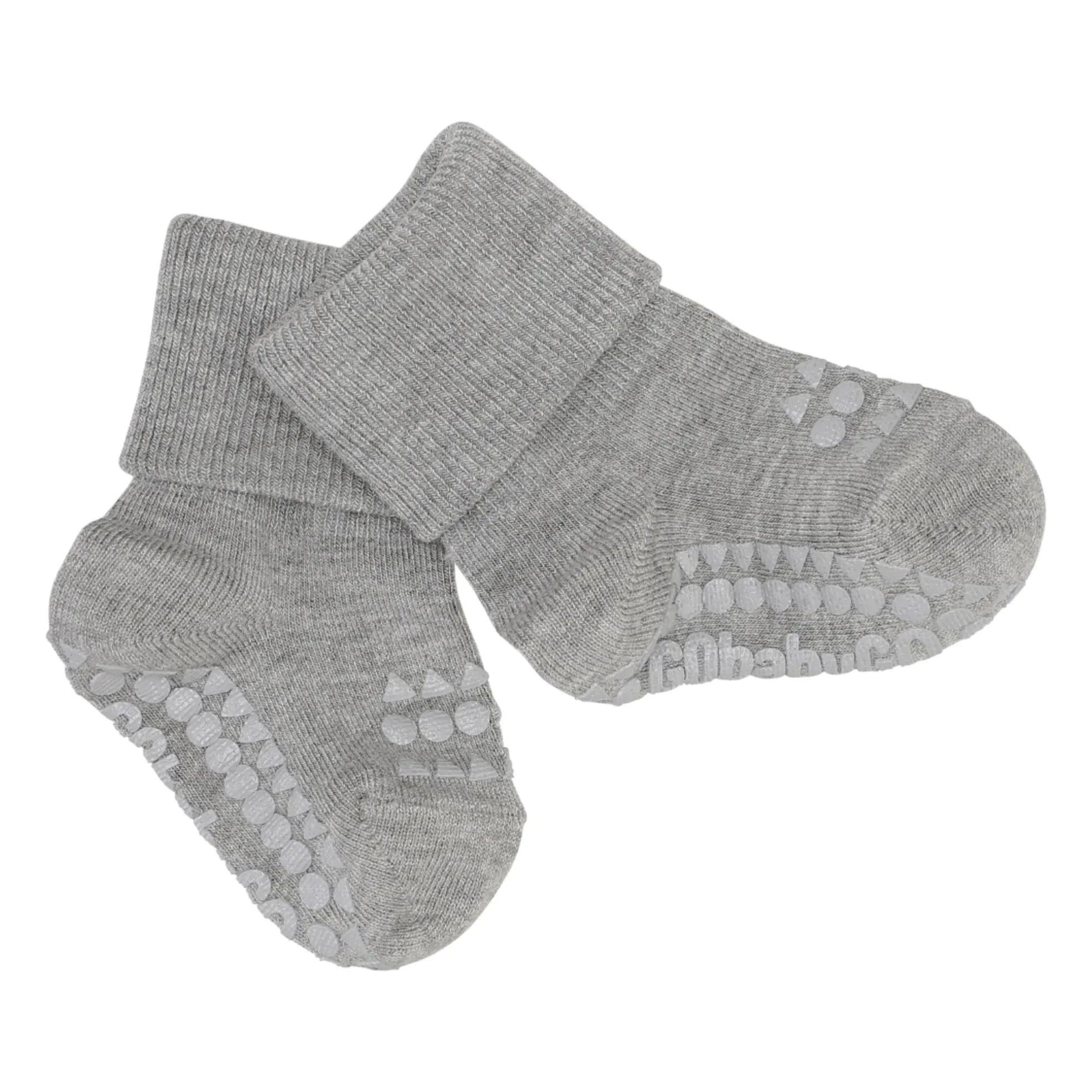 GOBABYGO - Combo Box 4 Rutschfeste Bambussocken | Blau