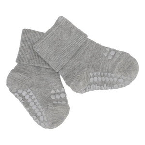 GOBABYGO - Combo Box 4 Rutschfeste Bambussocken | Blau