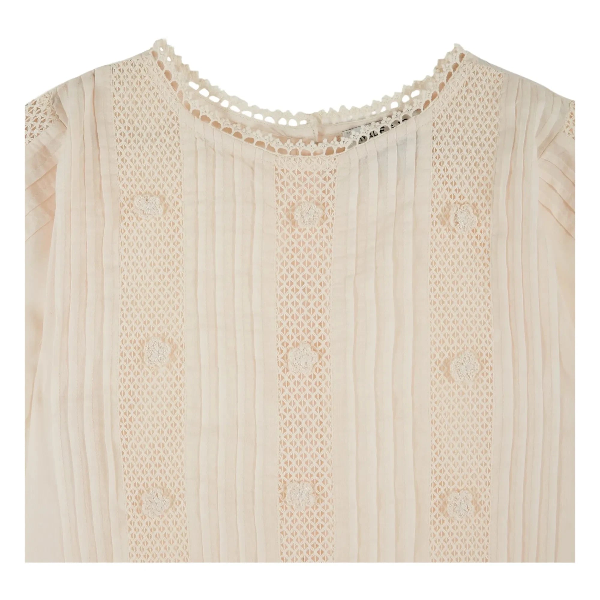 Emile et Ida - Cotton Embroidered Blouse | Cream