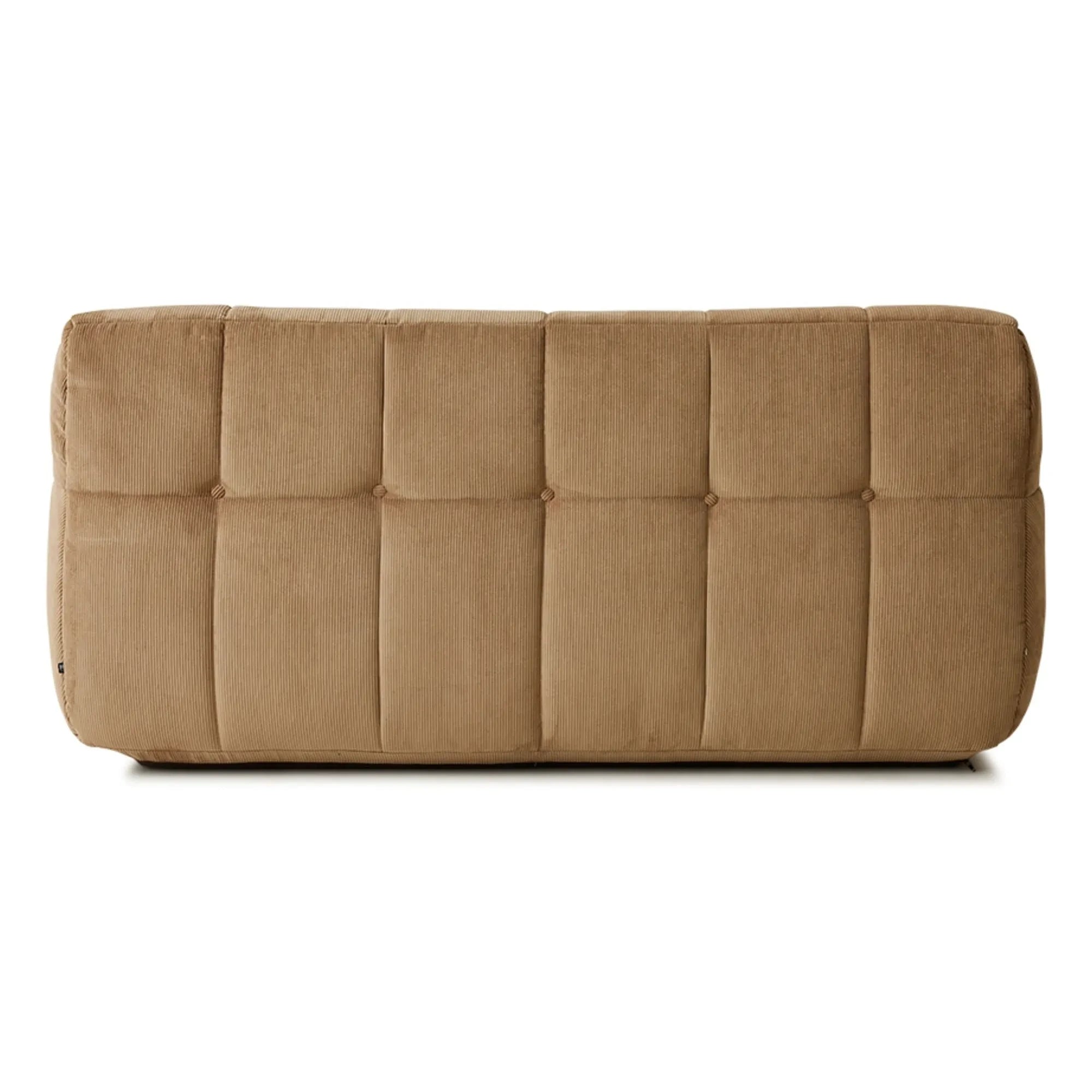 HKliving - Lazy fit velvet armchair | Light Brown