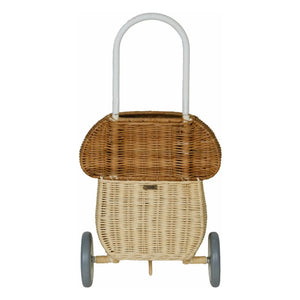 Olli Ella - Tekerlekli Rattan Sepet Champignon