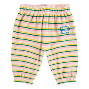 Bobo Choses - Çizgili Kadife Jogger | Ecru