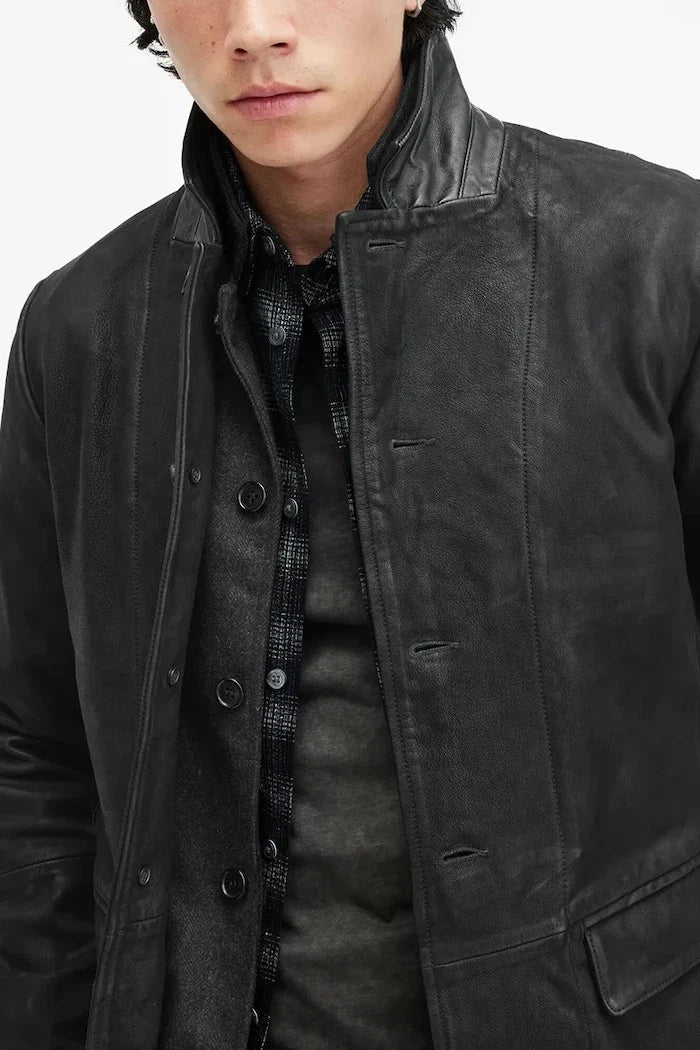 AllSaints SURVEY LTHR BLAZER Deri Ceket