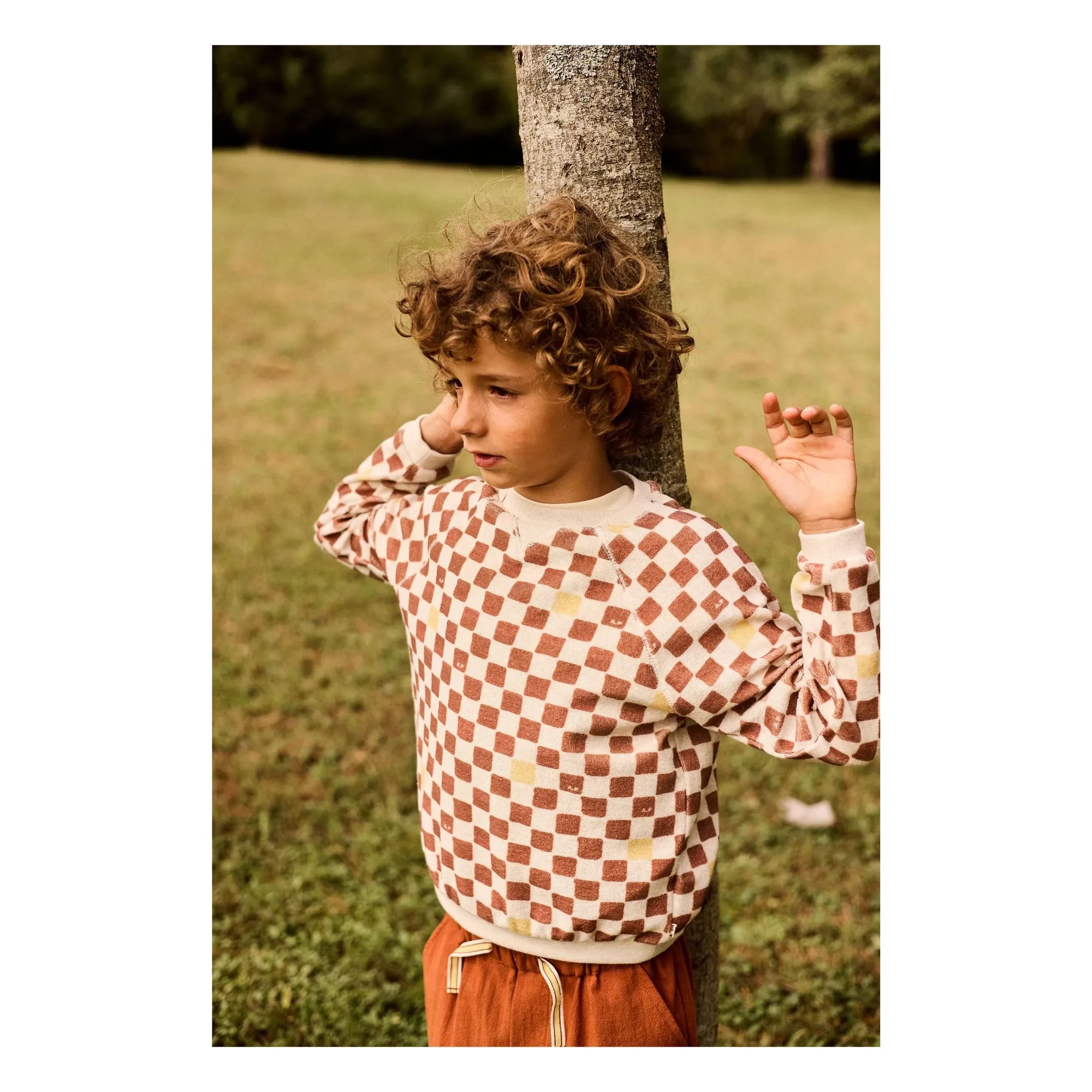 Arsène et Les Pipelettes - Damier Terry Sweat | Brown