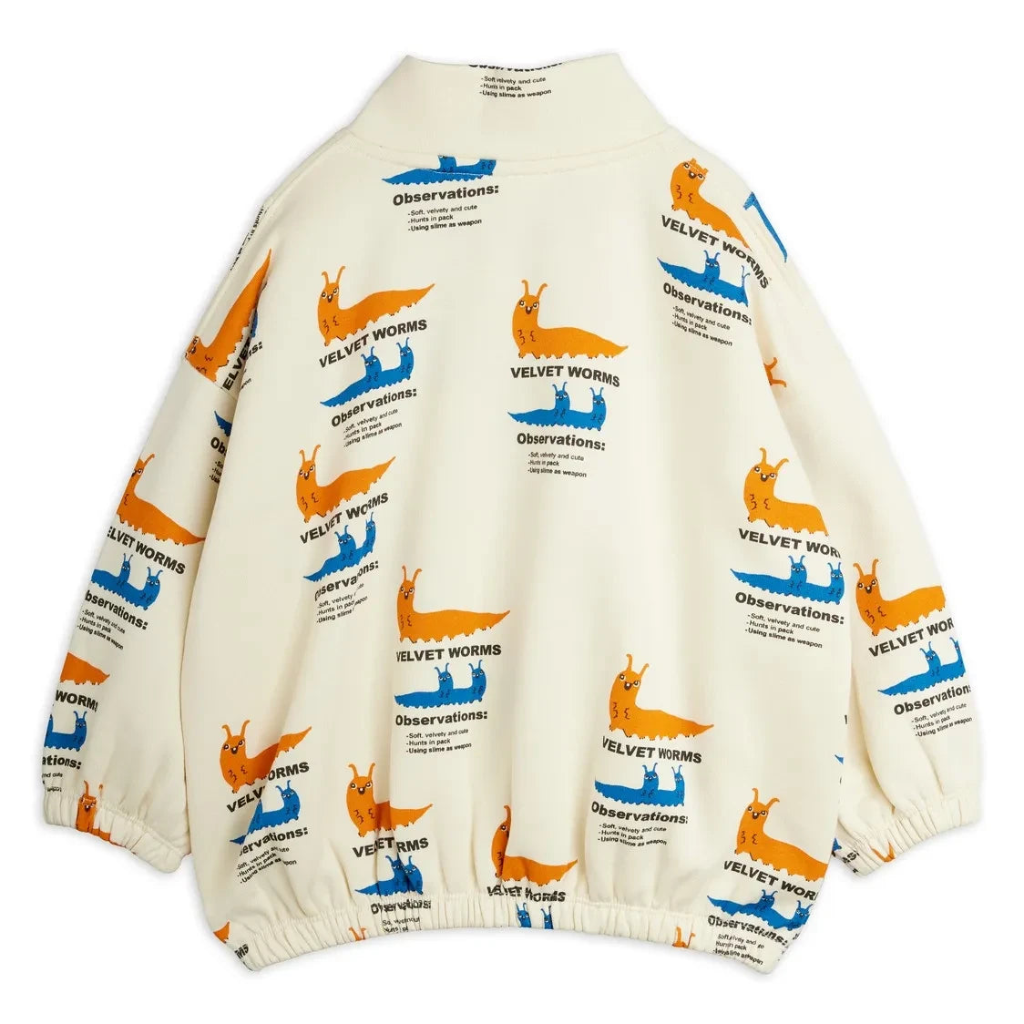 Mini Rodini - Half-Zip Sweatshirt Organic Cotton | Ecru