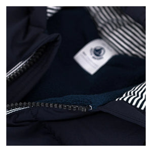 Petit Bateau - Matte Daunenjacke | Nachtblau