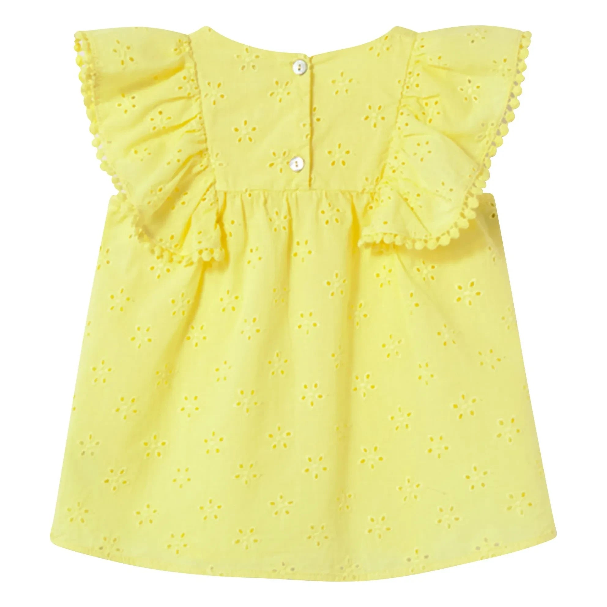 Cozmo - Sophia besticktes Kleid | Gelb