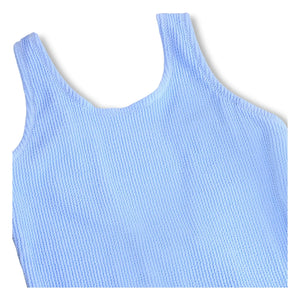 Molo - Ribbed Swimsuit Nika Crepe Recycled Fibers | Light Blue