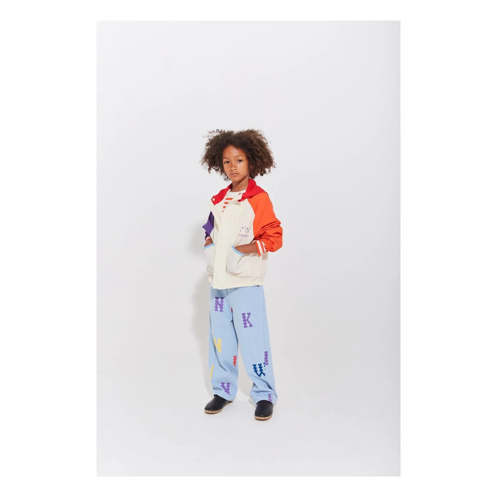 Wynken - Colour Block Jacke | Ecru