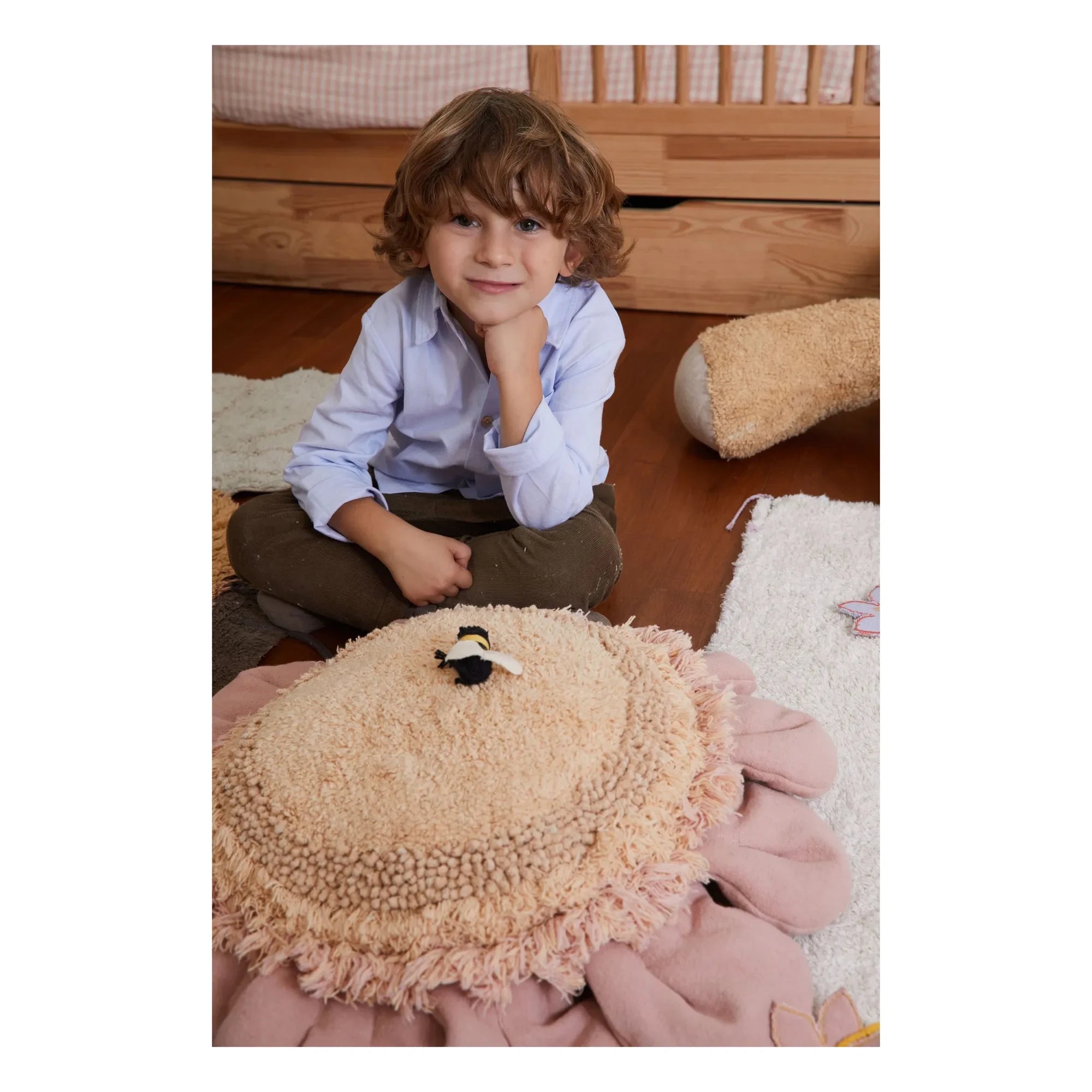 Lorena Canals - Daisy Pouf | Rosa