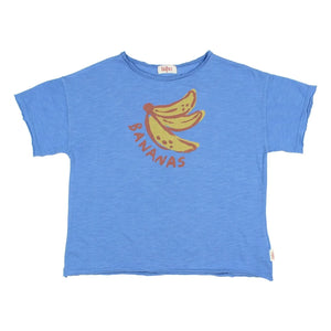 Búho - Banana Organic Cotton T-Shirt | Azure Blue