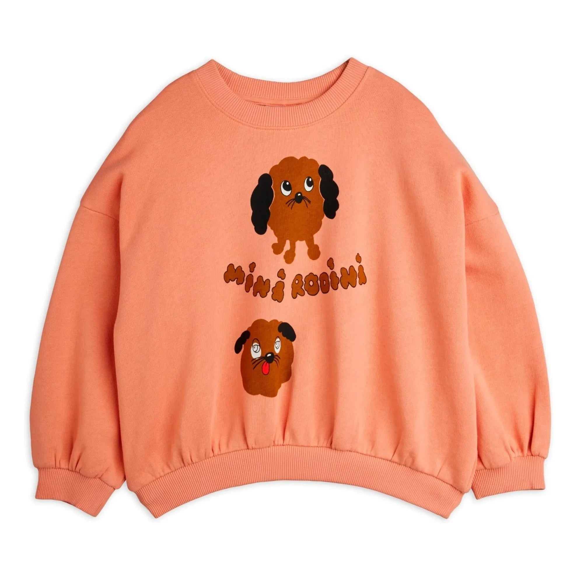 Mini Rodini - Doggies organik pamuk sweatshirt | Pembe