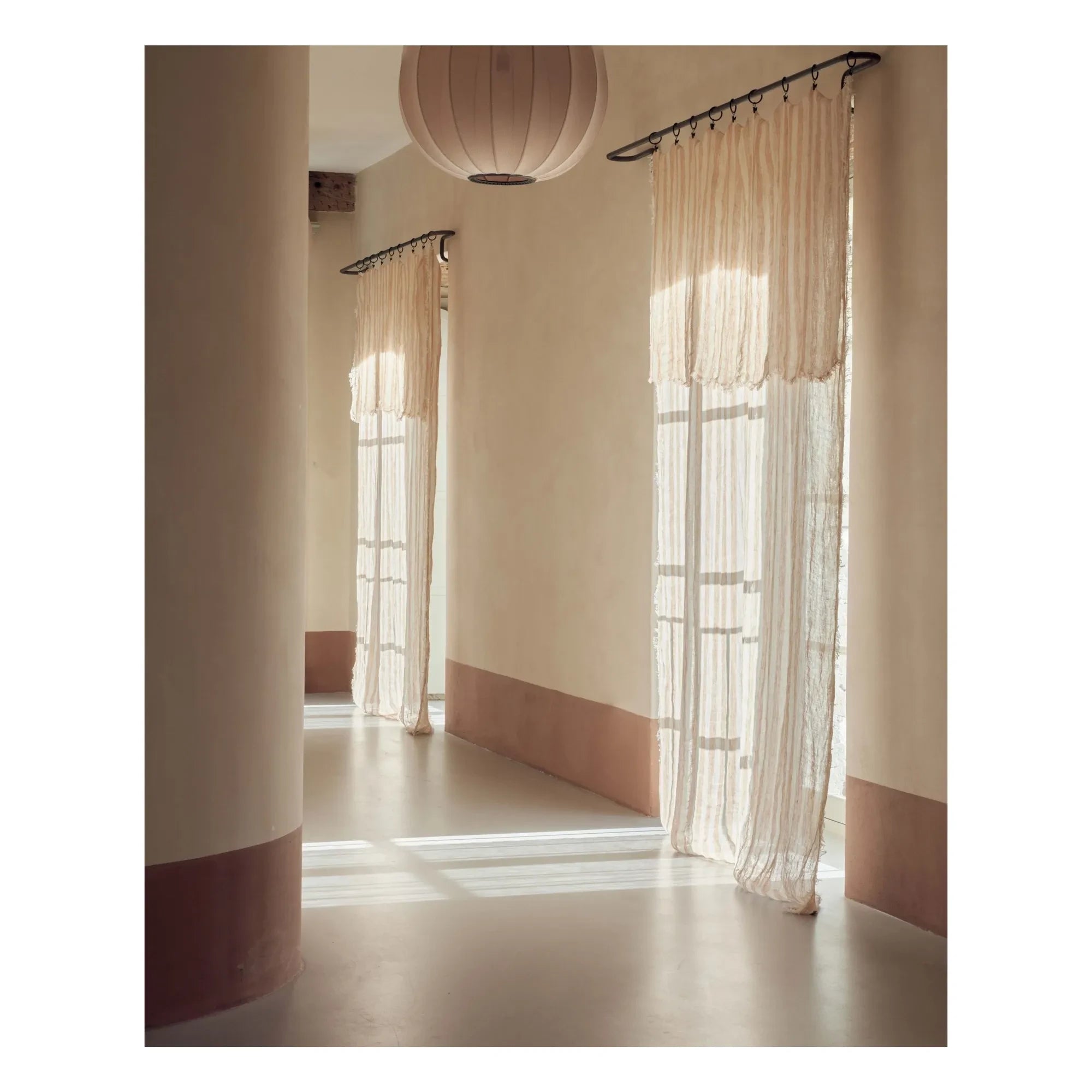 Maison de Vacances - Vice Versa saçaklı perde, bayadère keten tül | Havana