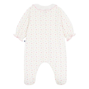 Petit Bateau - Pyjamas Dors Bien Cœurs Tubique Organik Pamuk | Beyaz