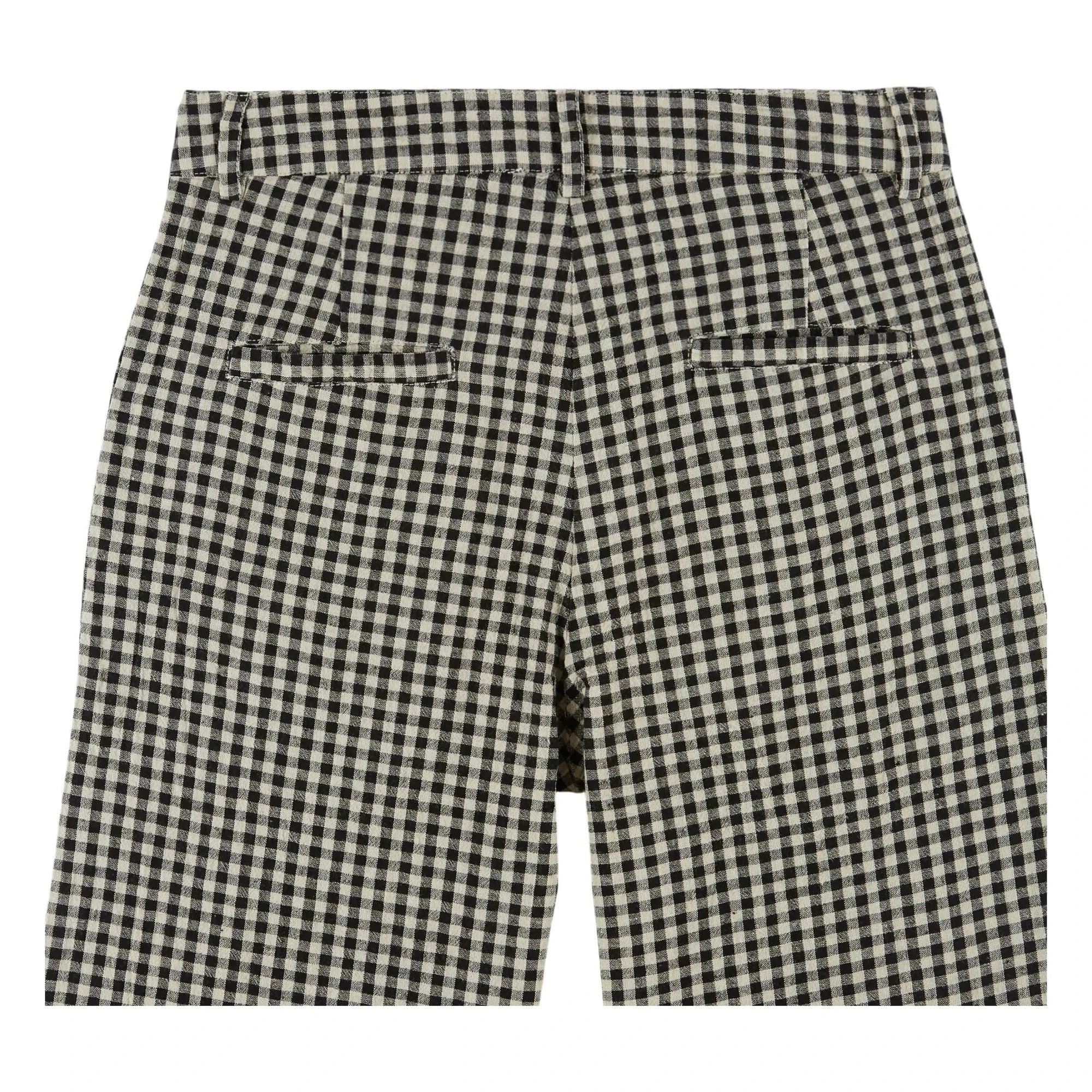 Emile et Ida - Pamuklu Vichy Pantolon | Siyah