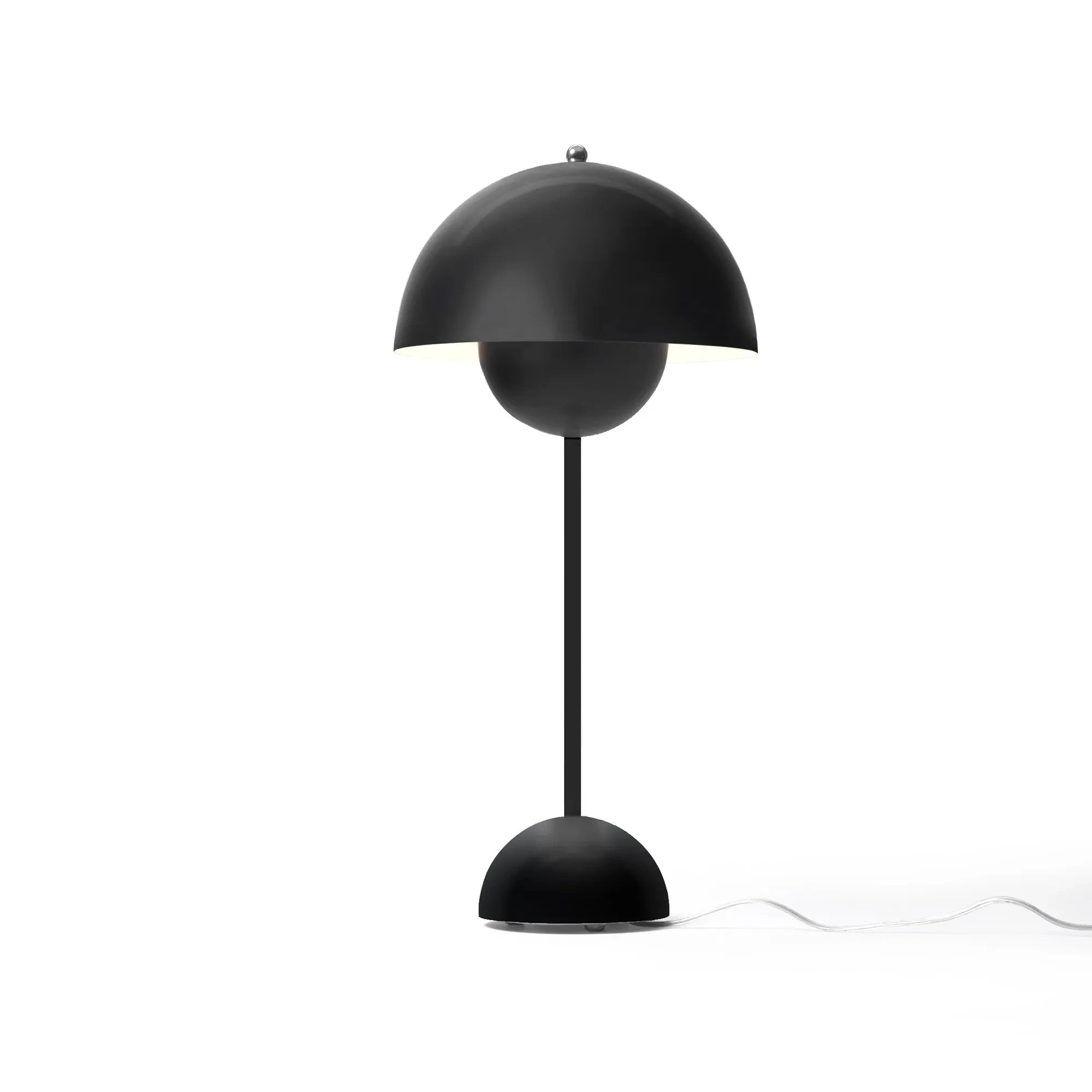 & Tradition - Flowerpot VP3 Masa Lambası, Verner Panton, 1969 | Siyah