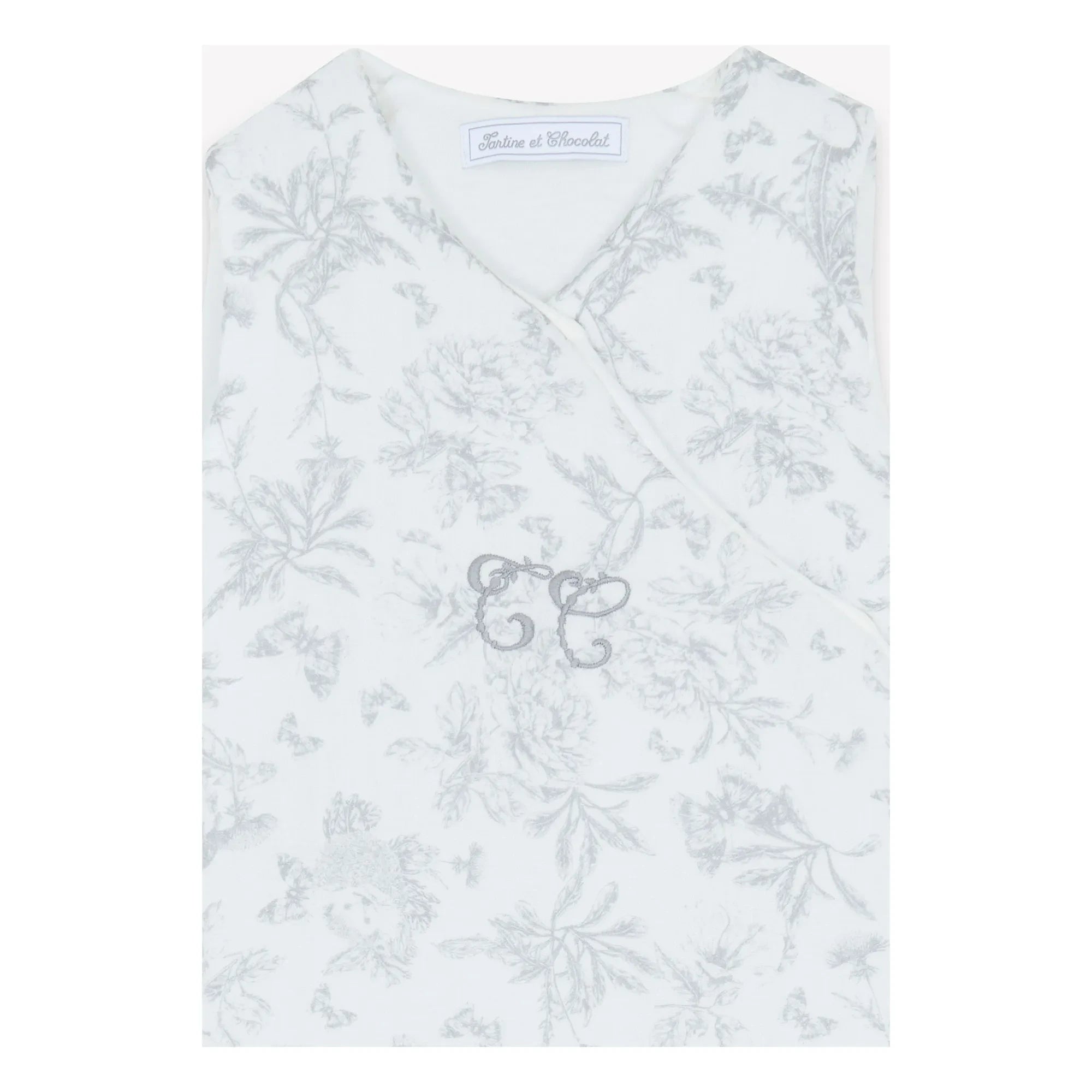 Tartine et Chocolat - Toile de Jouy Sleep Suit | Gray