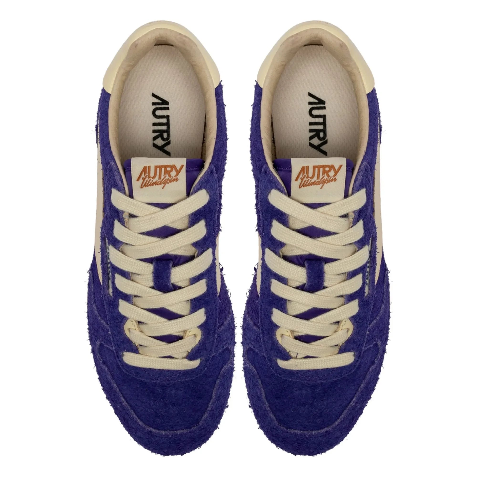 Autry - Windspin Low Two-Tone Suede and Leather Sneakers | Purple