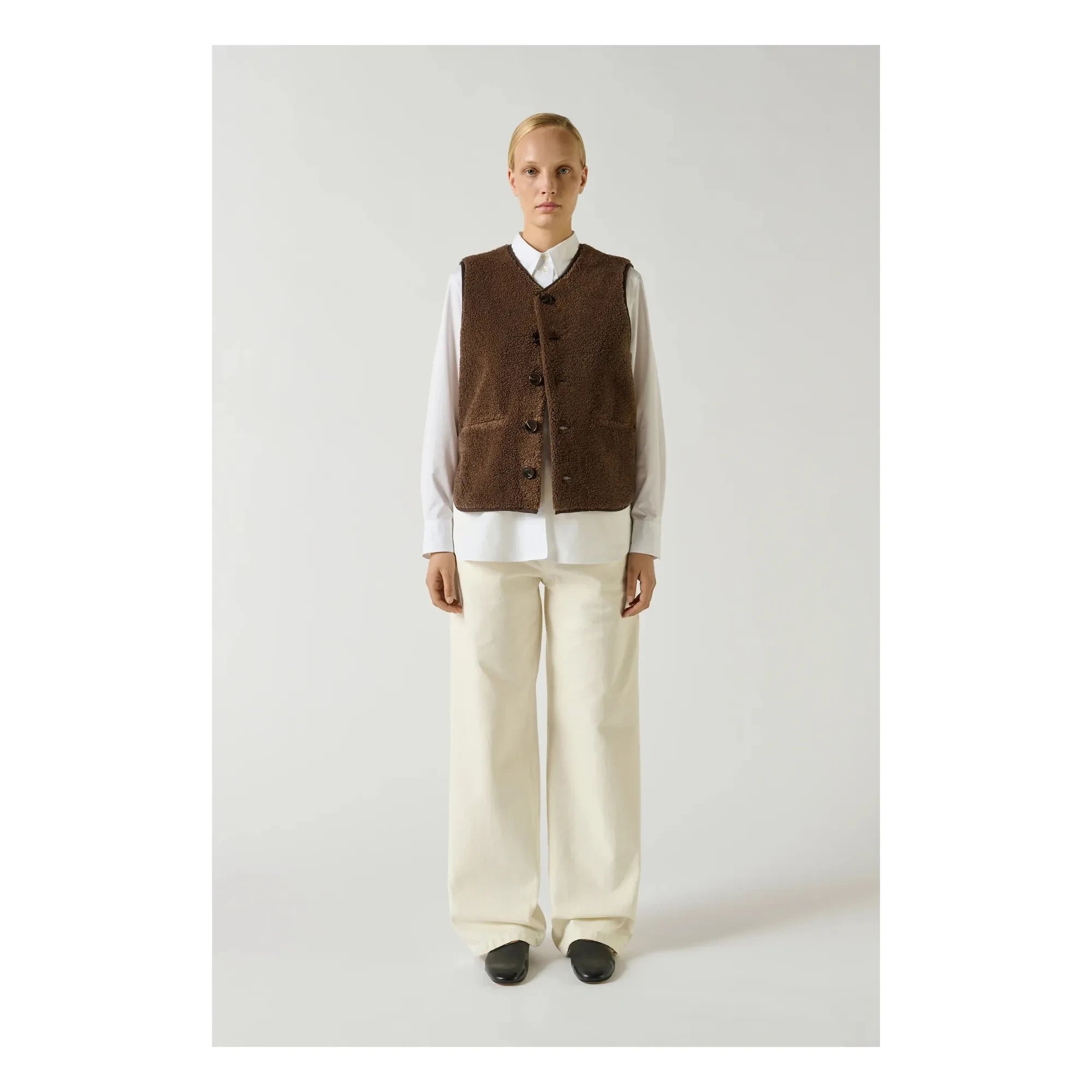 Soeur - Sherpa-Jacke mit Reißverschluss | Braun