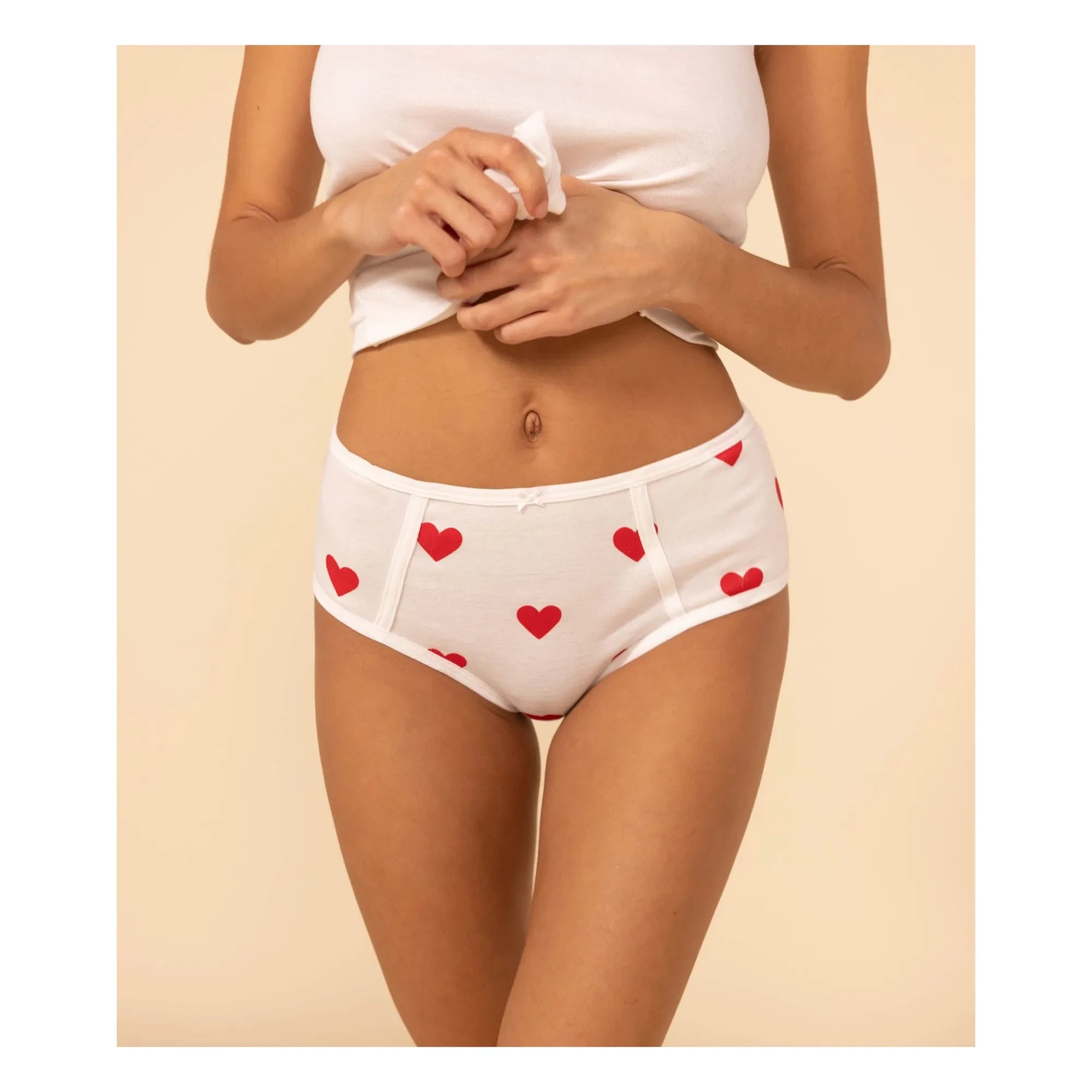 Petit Bateau – Doppelpack Shorts-Rock mit integriertem Slip – Damenkollektion | Weiß