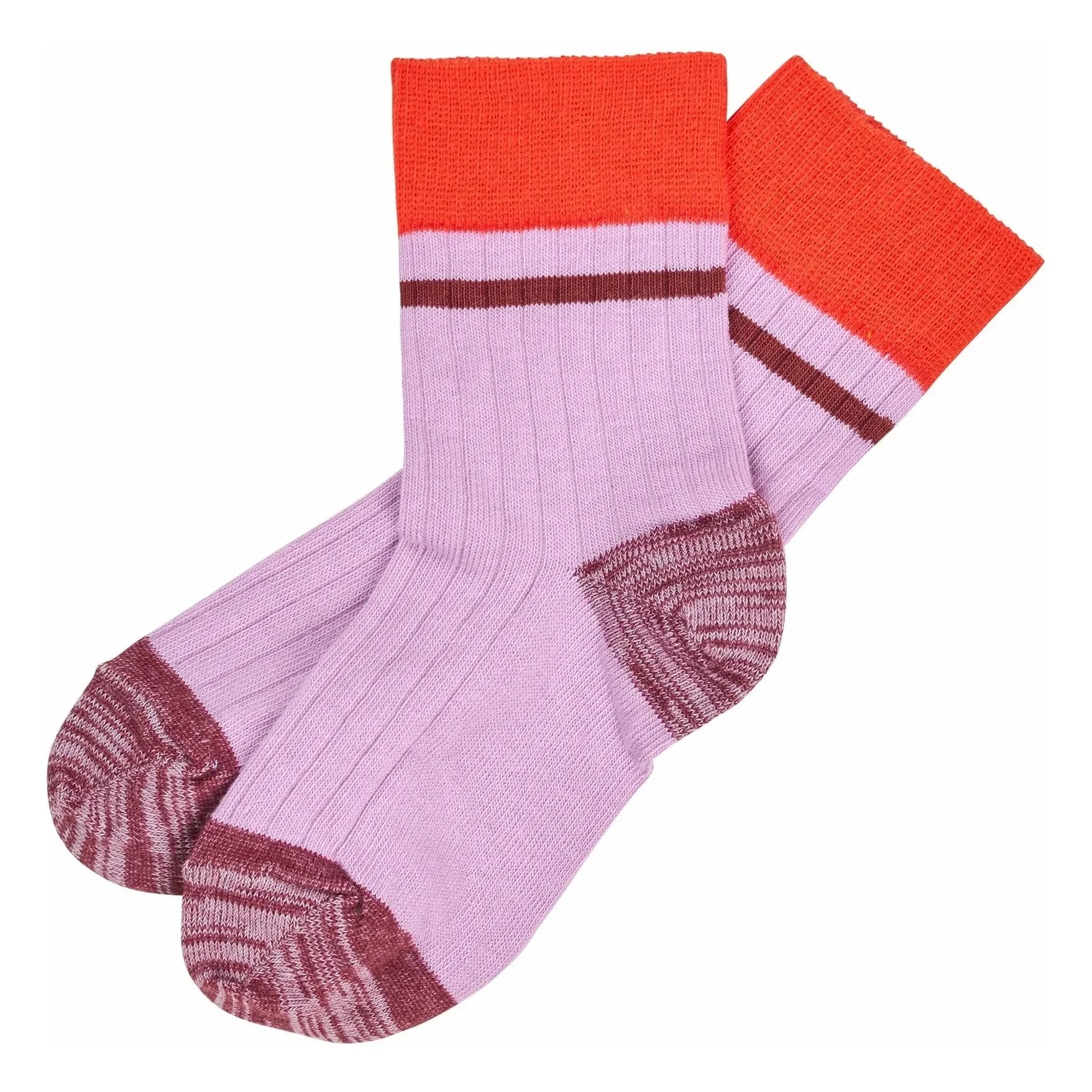 FUB - ColorBlock Ultra Thin Mesh Socks | Lilac