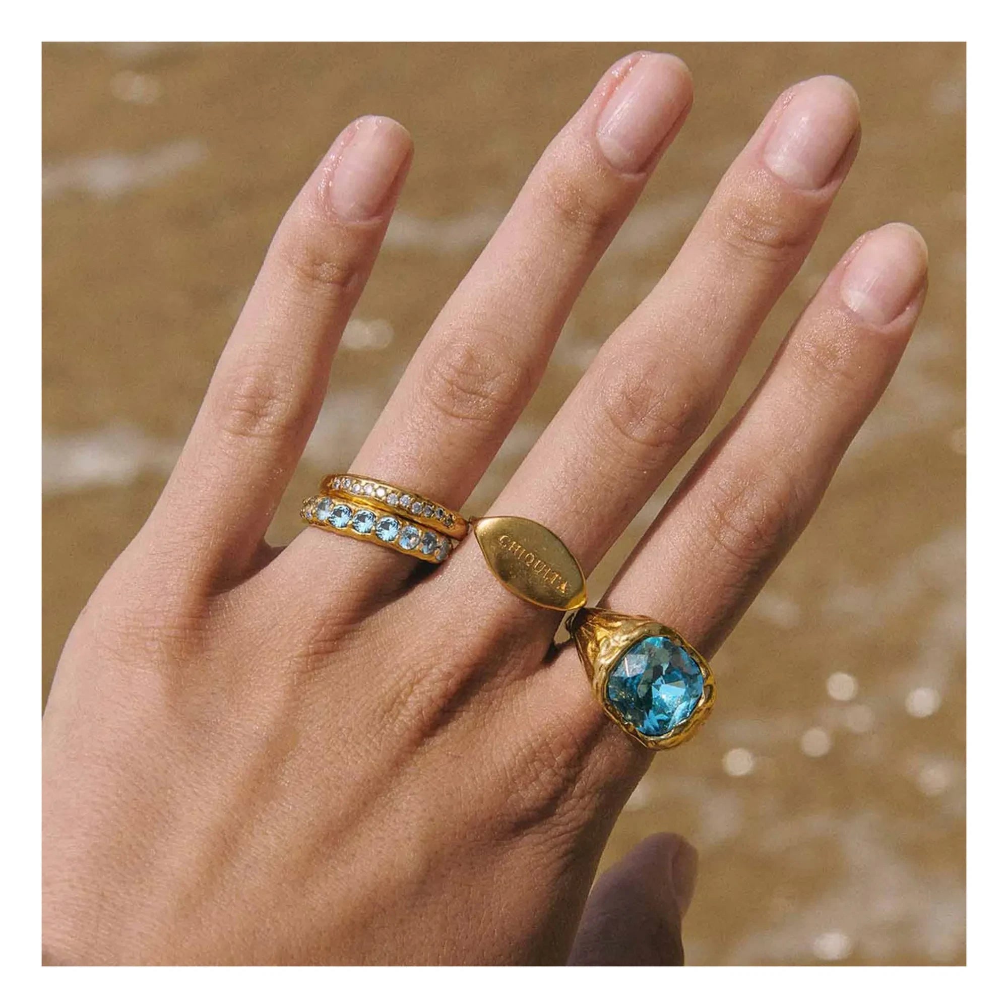 Alhaja - Dolores Ring | Blau