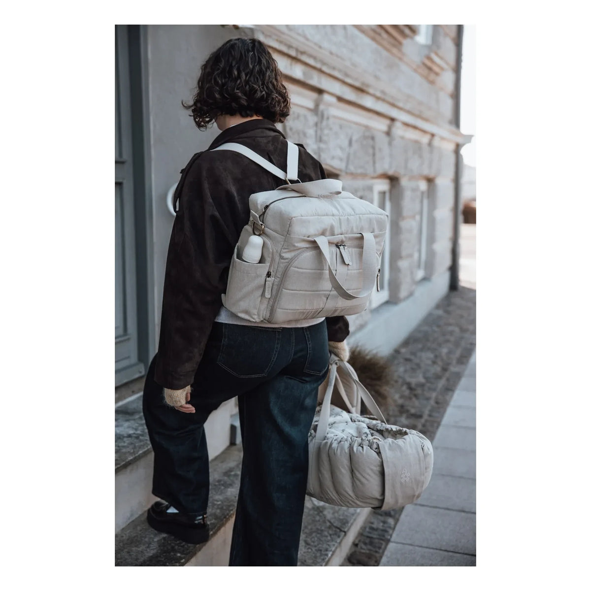 Sebra - On-the-Go Diaper Bag | Beige
