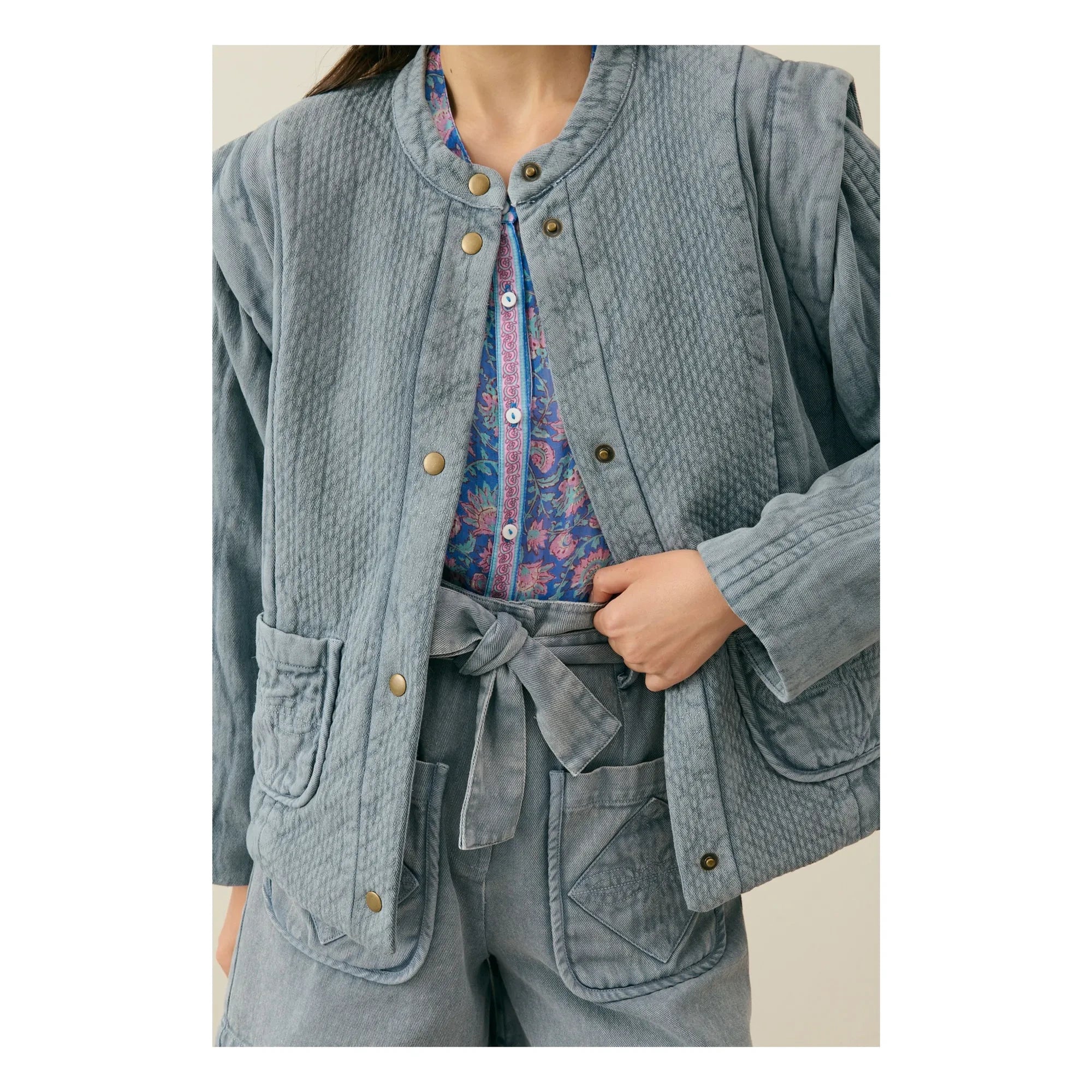 Louise Misha - Horicia Organic Cotton Jacket - Women's Collection | Gray