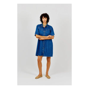a.p - Bleach Denim Kleid | Gebleichter Denim