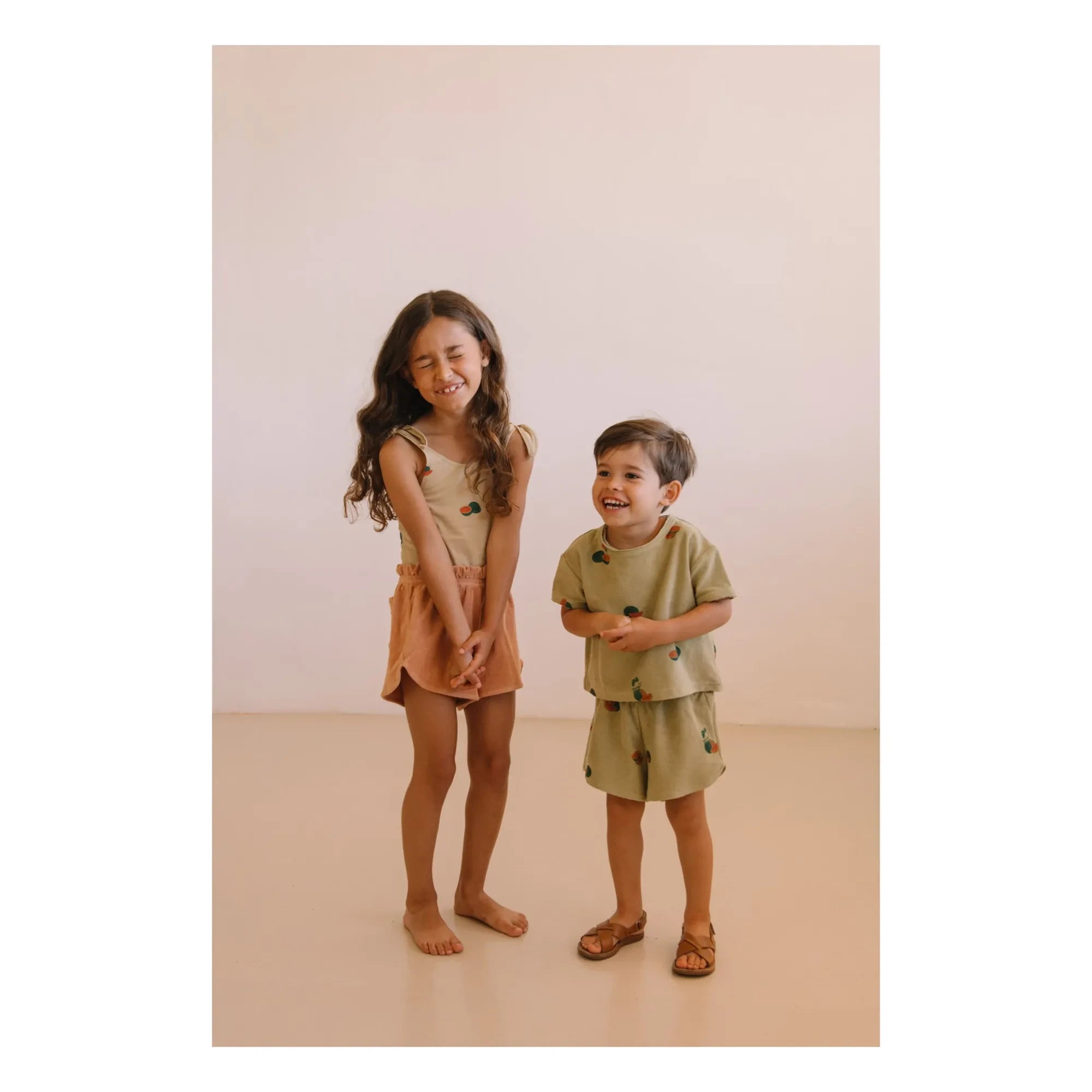 Studio Bohème - Georgy Karpuz Bio-Baumwoll-Frottee-Shorts | Khaki