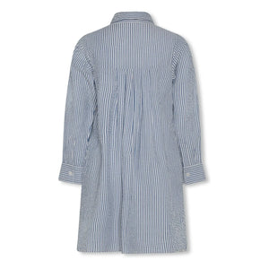AO76 - Hedy Gestreiftes Hemdkleid | Blau