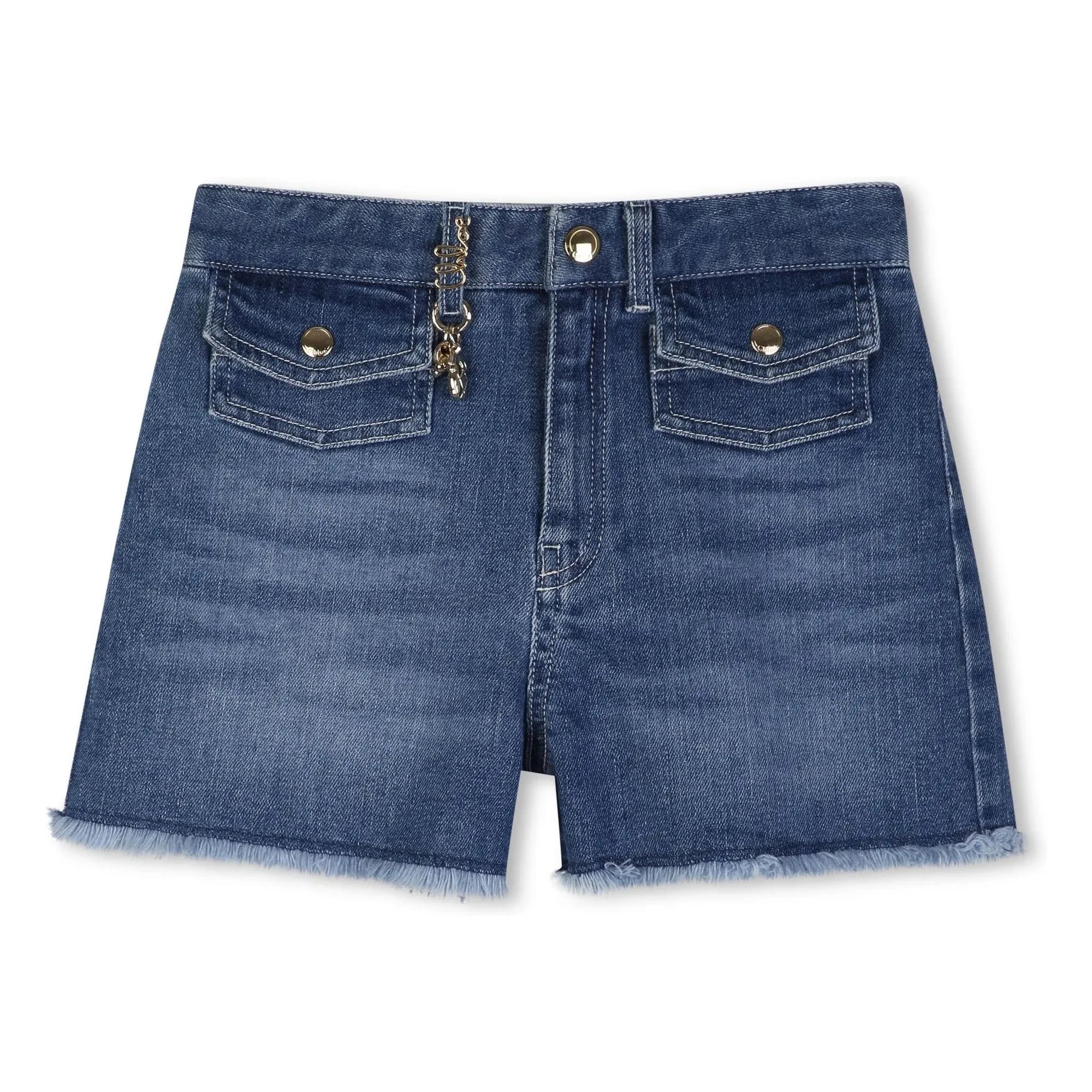Chloé - Bio-Denim-Shorts | Blau