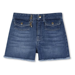Chloé - Bio-Denim-Shorts | Blau