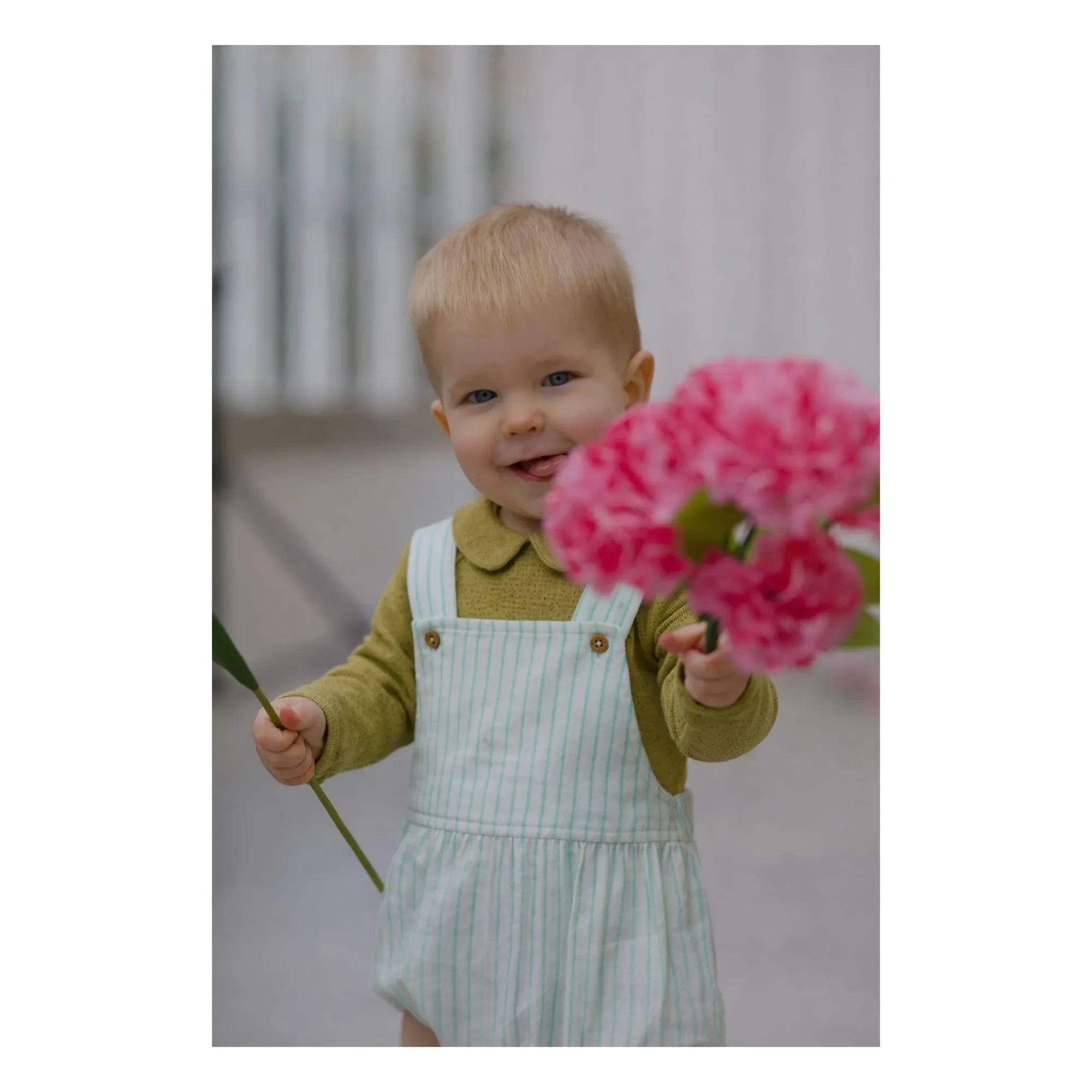 Lililotte - Hector Striped Organic Cotton jumpsuit | Mint Green