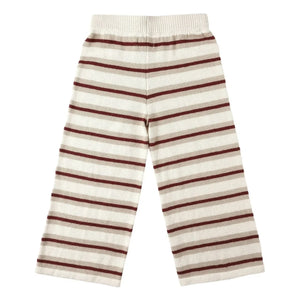 Rylee + Cru - Gestreifte Mesh-Hose | Stein
