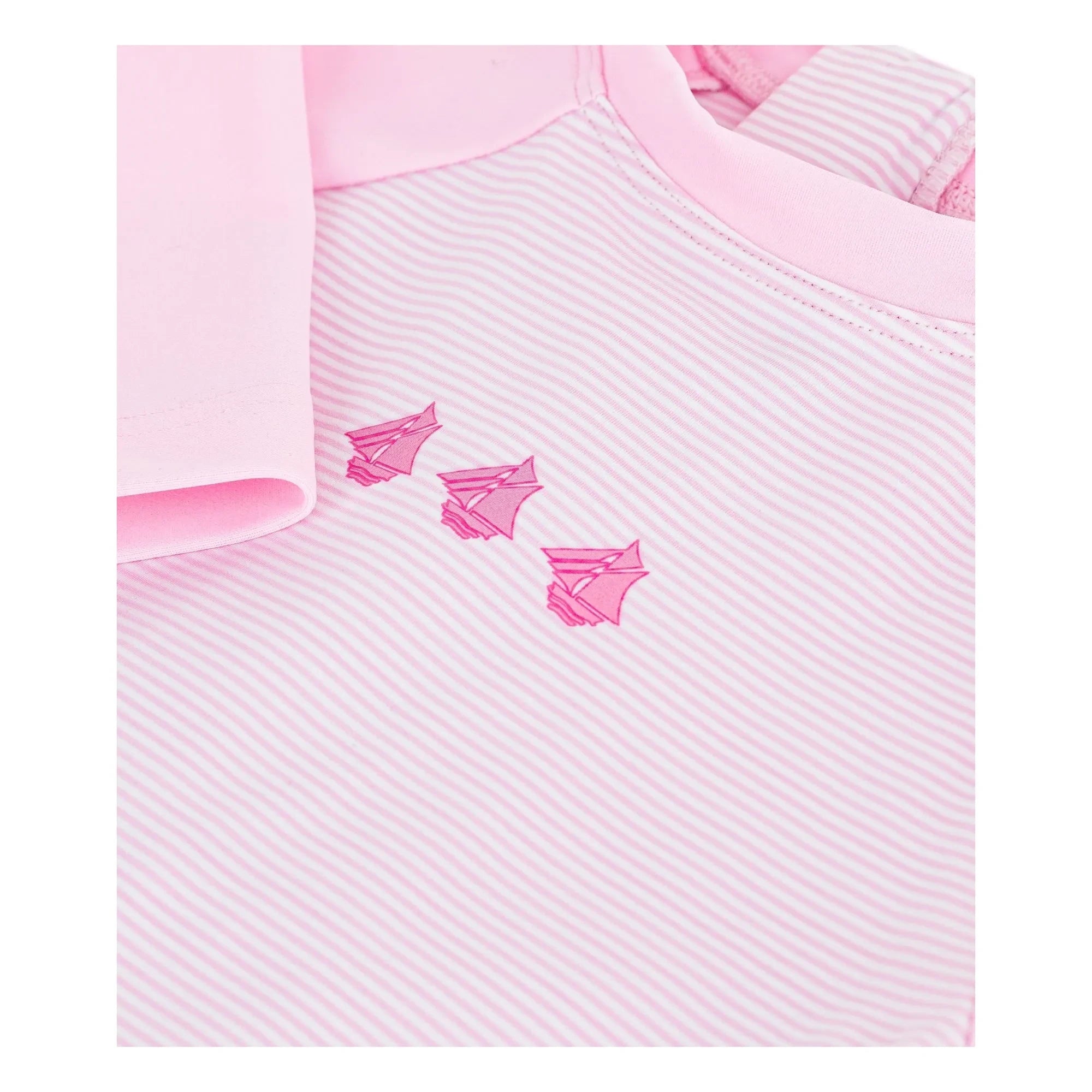 Petit Bateau - Çizgili UV korumalı mayo | Pembe