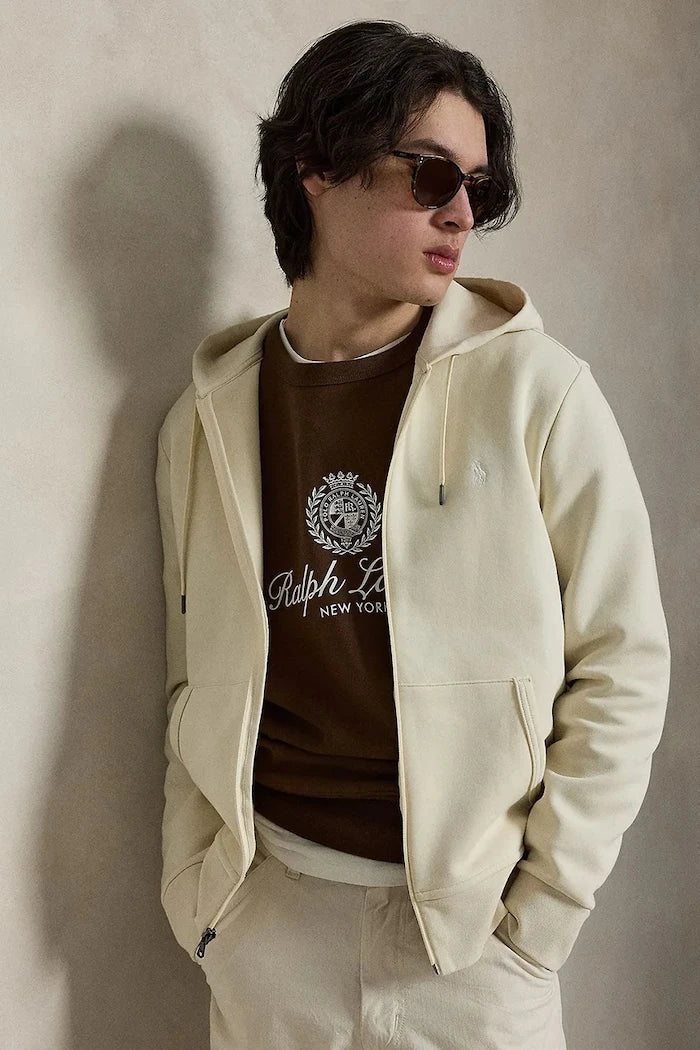 Polo Ralph Lauren fermuarlı kapüşonlu sweatshirt