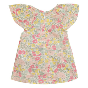 Tartine et Chocolat - Floral Gathered Blouse | Yellow