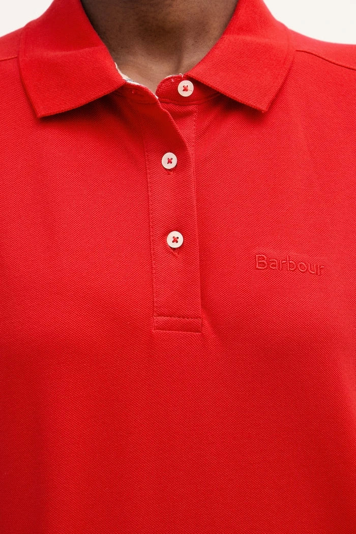 Barbour Bowford Kadın Pamuk Elastan Yakalı Tişört