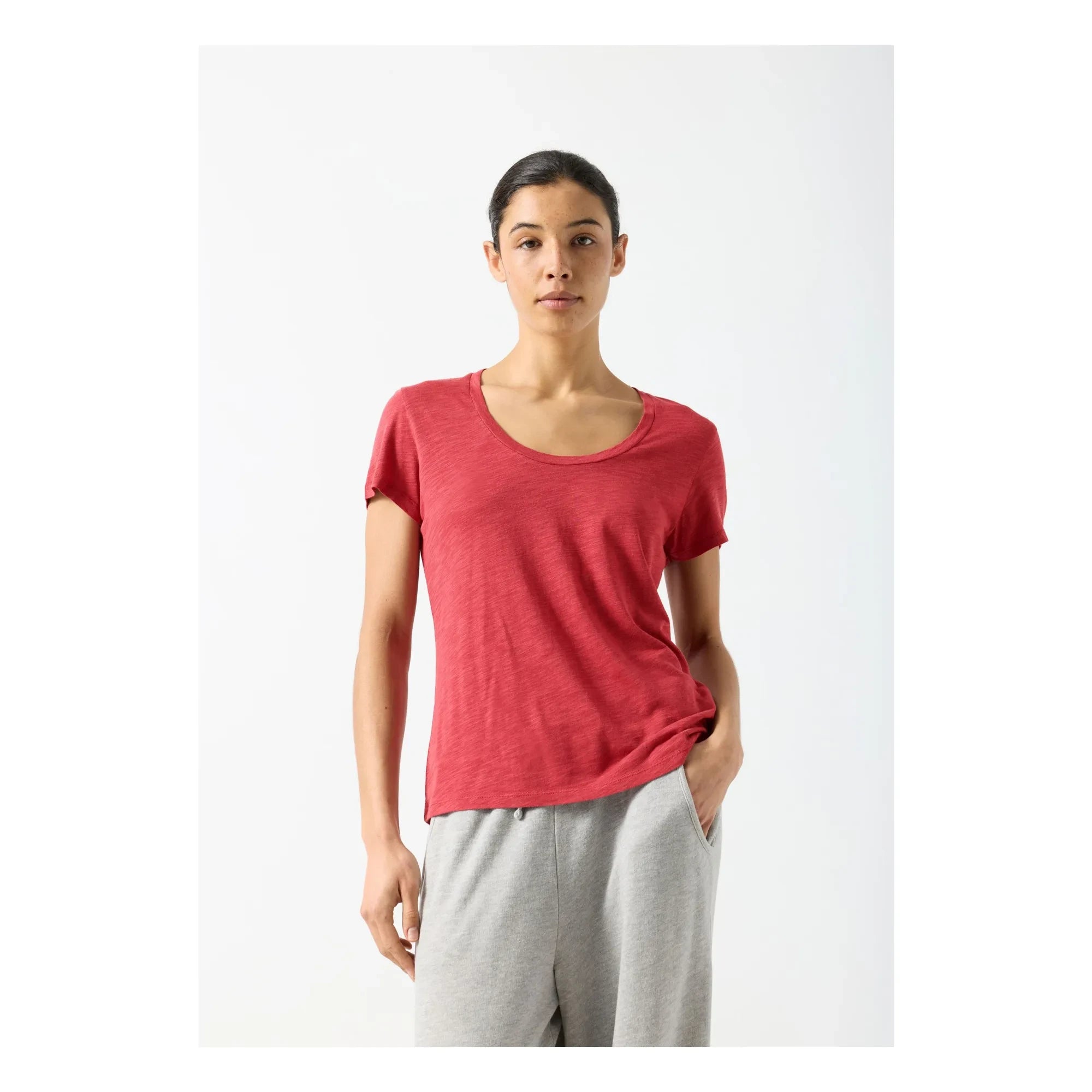 American Vintage - Jacksonville Cotton T-Shirt | Red