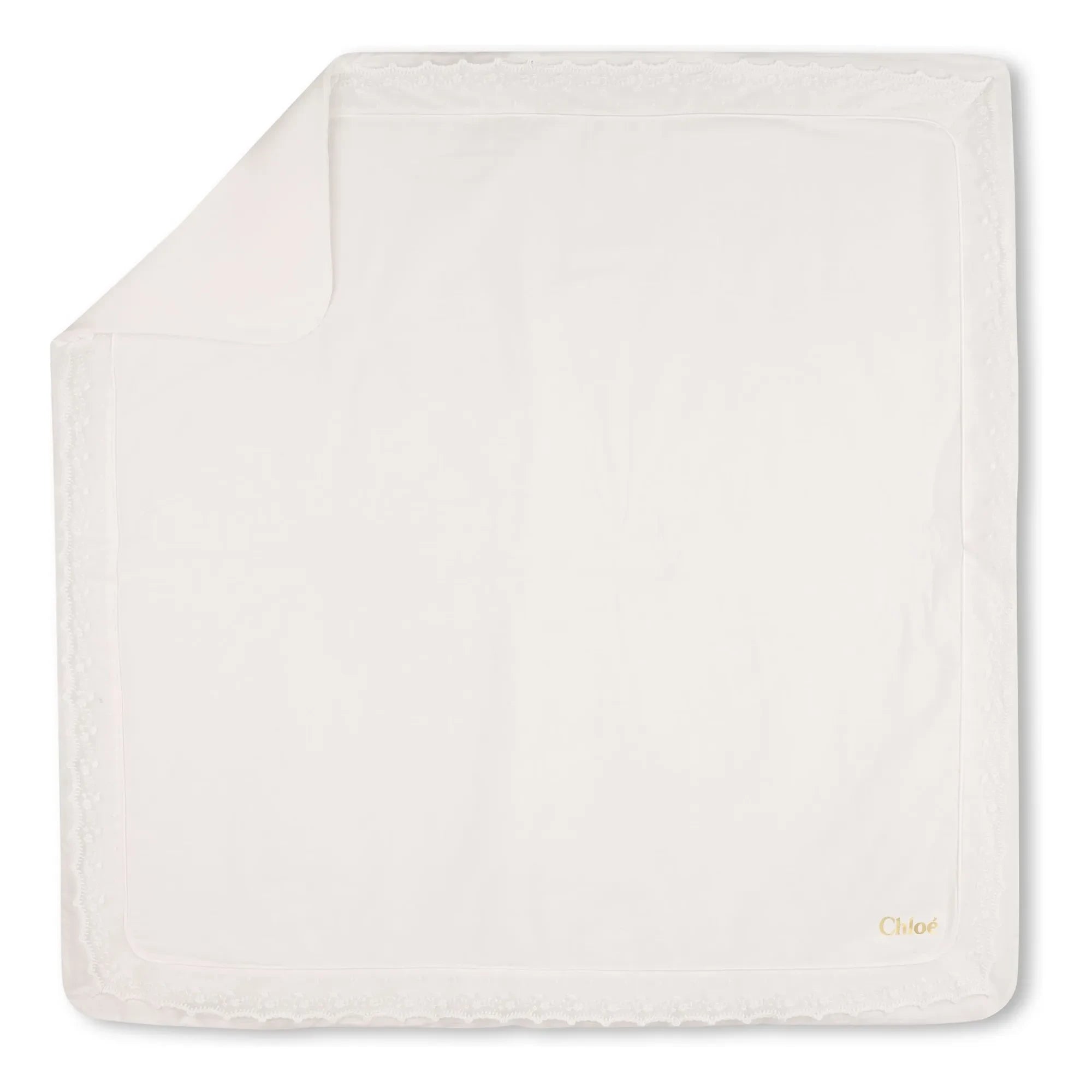 Chloé - Organic Cotton Pajama and Blanket Set | White