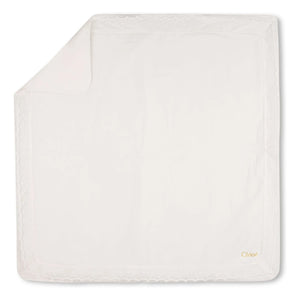 Chloé - Organic Cotton Pajama and Blanket Set | White