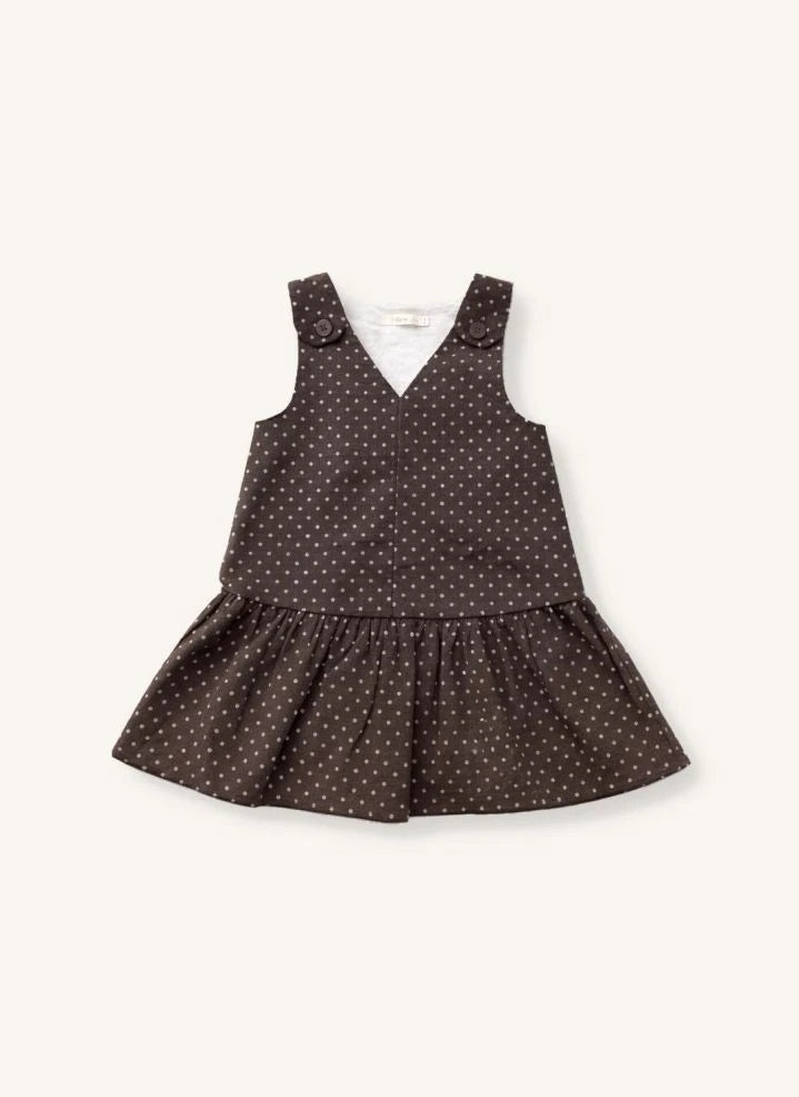 Fliink - Dolly Polka Dot Dress | Brown