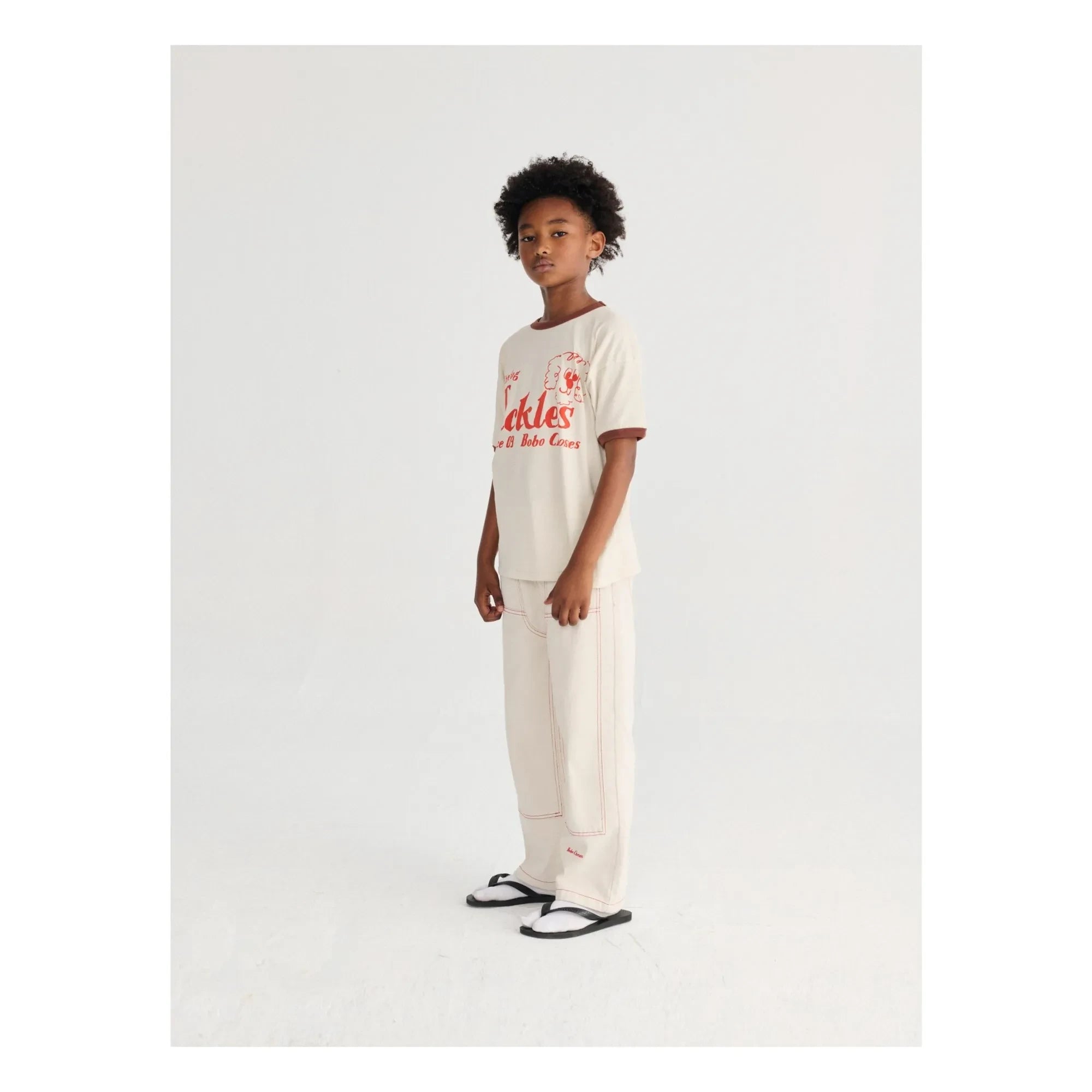 Bobo Choses - The Dog Pickles Organic Cotton T-Shirt | White