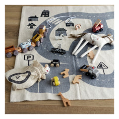 Bloomingville Mini - Avin Holzautos - 6er-Set