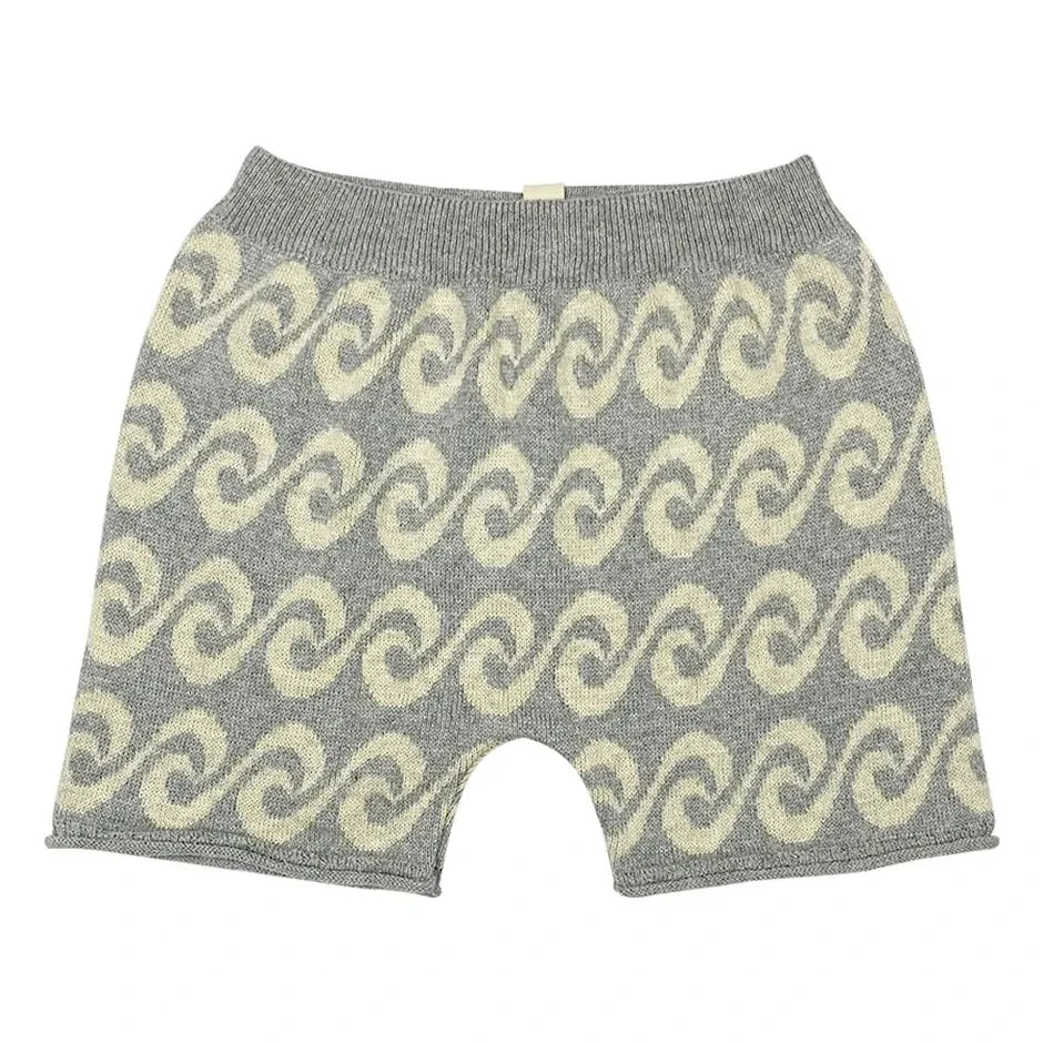 Bayiri - River Shorts Organic cotton knitwear | Gray