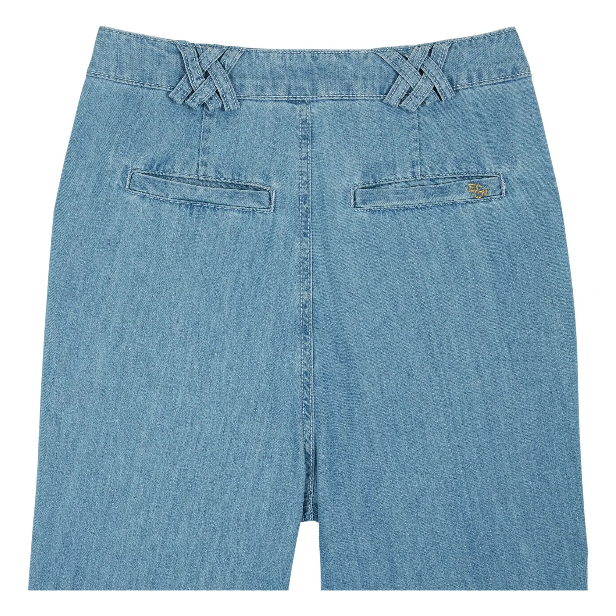 Emile et Ida - Denim Carrot Pants | Blue